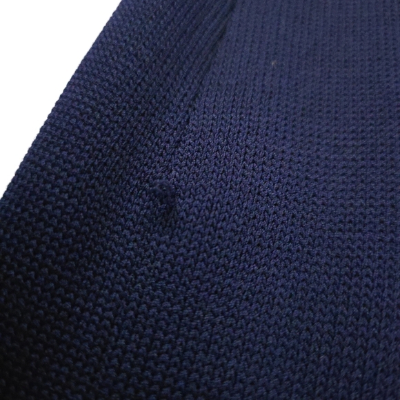 Sutton Studio Navy Dress with Gold Accents Size S - Picture 8 of 8